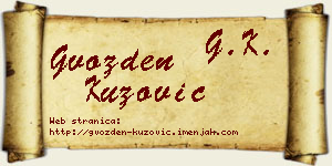 Gvozden Kuzović vizit kartica